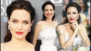 Анджелина Джоли на церемонии Critics' Choice 2018 - красная дорожка и застолье