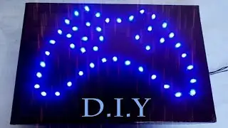 Como fazer uma Placa Decorativa Luminosa com Luz de Led GAMER
