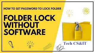 How to set Folder Lock Without Software | How to Set Folder Password