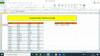 VLOOKUP WITH HELPER COULUM PART - II | #dataanalysis | How to Use VLOOKUP with Multiple Columns