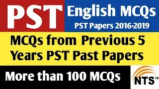 PST Past Papers || PST Past Papers English MCQs || PST English Solved MCQs || PST English MCQs ||PST