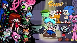 Poppy Playtime Chapter 4 - Sonic Tails Dies Strory | Swap FNF