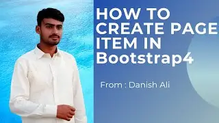 How to Create Page Item in Bootstrap 4