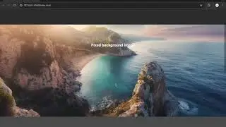 Parallax Scrolling Effect Using HTML and CSS