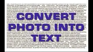 Convert any Photo into Text without using any software