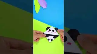 Закладка Панда очень просто и быстро 🐼 Поделки из бумаги 