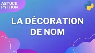 La décoration de nom