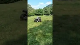 #квадробика #offroad Косим на квадрике траву в Архызе! В горах с кайфом!