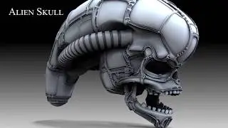 Alien Skull Construction (Zbrush 2018)