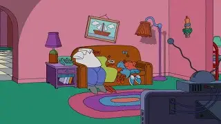 The Simpsons - Living Clothes Couch Gag