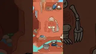 The skeleton of a sloth 🦥☠️ in Toca Boca/ Скелет ленивца в Тока Бока ☠️🦥