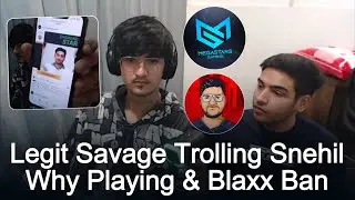 Legit Prince Trolling Snehilop 💀 Reply Blaxx Ban