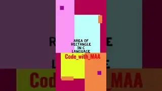 #22|| Area of rectangle || #tech #shorts #c #cprogramming #c_programming #coding #c_coding