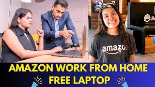Free Laptop work from home Amazon | Fresher's can apply all India 