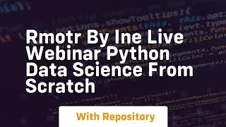 Rmotr by ine live webinar python data science from scratch