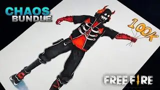 CHAOS BUNDLE DRAWING || 100K SPECIAL DRAWING || FREEFIRE DRAWING || KAKU ARTS