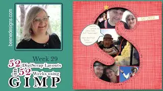 GIMP Digital Scrapbook: Start to Finish Digital Scrapbook layout