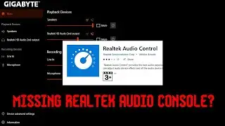 How To Fix Realtek Audio Console Missing From Windows 10 || Install Realtek Audio Console