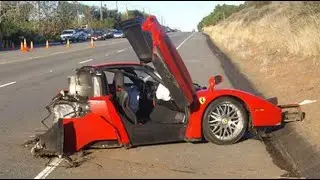 ENTENDA O ACID3NTE DA FERRARI ENZO EM MALIBU