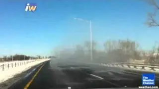 Snow Explodes off Semi