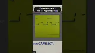 🎵Pokémon R/B/Y🎵 - TRAINER APPEARS (GIRL♀️) - GB Visualizer 
