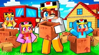 Je DÉMÉNAGE avec mes ENFANTS sur Minecraft !