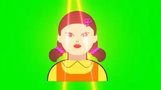 squid game green screen - squid game robot green screen