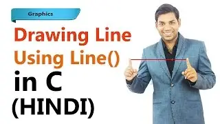 Graphics - Program to  Draw Line in C (HINDI)
