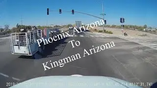 Phoenix Arizona to Kingman Arizona Destination Video 1080P Time Lapse
