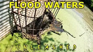 Unleashing FLOOD WATERS - Lake Drain Unclog  #asmr #satisfying #nature