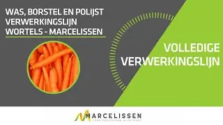 Was, Borstel en Polijst Verwerkingslijn Wortels - Marcelissen