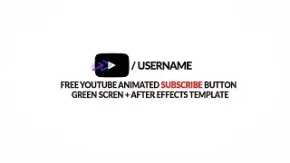 FREE Animated Subscribe Button After Effects Template + Green Screen