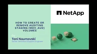 How to create or remove auditing staging (MDV_AUD) volumes