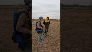Обратный старт на параплане. Аэроклуб 