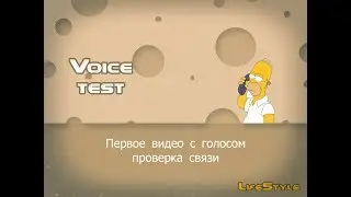 Первое видео с голосом, проверка связи