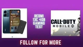 Redmi 13C | Gaming Test | CoD Mobile