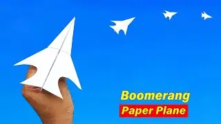 Boomerang Plane - Flying Paper Boomerang Plane - Best Boomerang Paper Plane