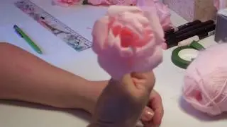 tuto facile : des roses en papier crepon