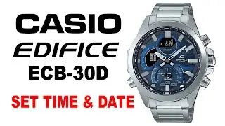 How to set time and date on CASIO EDIFICE ECB-30D