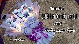 Tutorial Buket photo polaroid mix buket kupu kupu