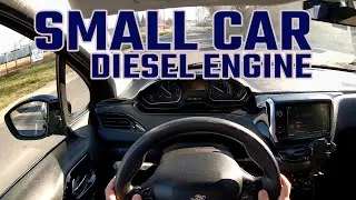 Peugeot 208 1.6 Blue-HDI 75 hp (2018) POV drive + 0-100 km/h acceleration