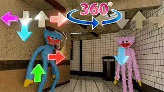 360° VR | Kissy Missy VS Huggy Wuggy // Poppy Playtime x FNF Mod
