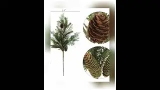 Artificial Pine Branch Set (Set of 6)