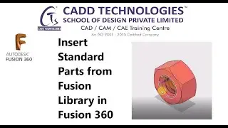 Insert Standard Parts from Fusion Library in Fusion 360