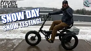 Trivel e-Fat Azteca Trike Snow Day Snow Test at ASR
