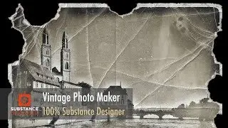 vintage photo maker material - %100 substance designer