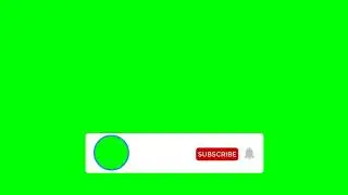 Subscribe button and Notification bell green screen. Subscribe green screen. SS vfx green screen.