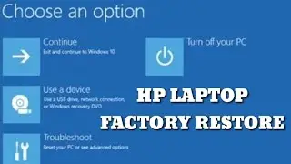 How to factory reset your HP laptop ll factory reset ll original windows factory reset.