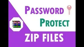 How to password protect zip files or folders