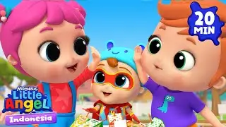 Bayi Pahlawan Super Membuang Sampah! | Little Angel Bahasa Indonesia | Kartun dan Lagu Anak